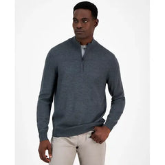 Men's Long-Sleeve Half-Zip Merino Sweater