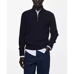 Men's Perkins-Collar Knit Sweater