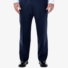 Hagger Men's Big & Tall Premium No Iron Khaki Pants