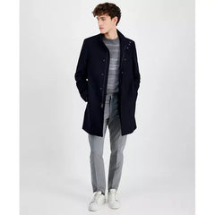 Men's Mayden Slim-Fit Wool Blend Overcoat