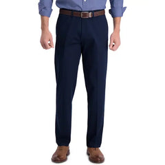 Haggar Men’s Iron Free Premium Khaki Straight-Fit Flat-Front Pant