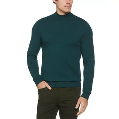 Men's Long Sleeve Mock Neck Pullover Sweater