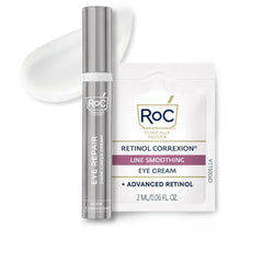 RoC Derm Correxion Retinol Eye Care – Dark Circle & Puffiness Repair Cream with Retinol Under Eye Cream Packette, Peptides, Niacinamide & Line-Smoothing Eye CarE