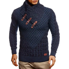 Leif Nelson Men's Chunky Knit Pullover Sweater