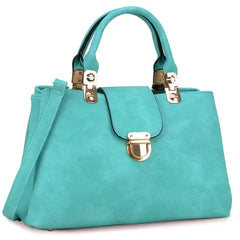 Dasein Women's Satchel Handbag  , Vegan Leather Tote with Top Handle & Shoulder Strap
