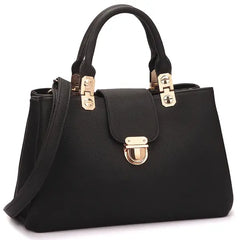 Dasein Women's Satchel Handbag  , Vegan Leather Tote with Top Handle & Shoulder Strap