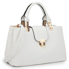 Dasein Women's Satchel Handbag  , Vegan Leather Tote with Top Handle & Shoulder Strap