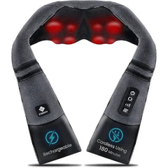 Etekcity FSA Eligible Cordless Neck Massager for Pain Relief Deep Tissue, Shiatsu Shoulder Massager with Heat, Massage Tools for Trapezius, Lymphatic Drainage, Relaxation Therapy, HSA Items, Cadeo