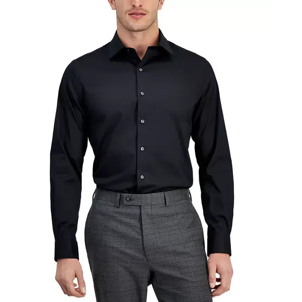 Alfani Men's Regular-Fit Temperature Regulating Solid Dress Shirt