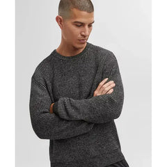 Men's Long-Sleeve Relaxed Crewneck Sweater
