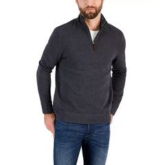 Men's Birdseye Quarter-Zip Pullover