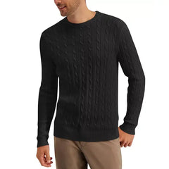 Men's Cable-Knit Cotton Sweater