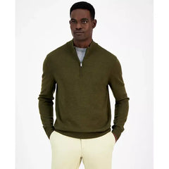 Men's Long-Sleeve Half-Zip Merino Sweater