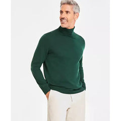 Men's Merino Wool Blend Turtleneck Sweater