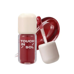TOUCH IN SOL Glassy Color Lip – Hydrating Lip Oil Gloss, Moisturizing Stain, Non-Sticky Shine, Buildable Color, Lightweight Comfortable Wear, Korean Makeup