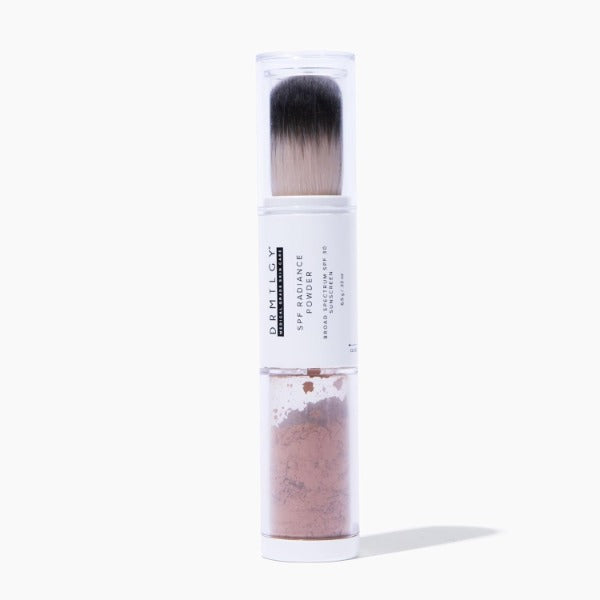 DRMTLGY SPF Radiance Powder – Mineral Sunscreen Powder SPF 30, Oil-Absorbing, Sheer Tinted Setting Powder, Broad-Spectrum UV Protection, Vegan, Non-Nano, 6.5g