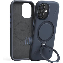 TORRAS Q3 Silicone Max Case with Stand, Fit for MagSafe, Liquid Silicone Soft Cozy Grip, 360 Spin Magnetic Stand, Camera Control, Protective Case for iPhone 16 Pro/ iPhone 17 & iPhone 17 Pro Max Silicone