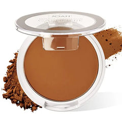 JOAH Perfect Complexion Cashmere Powder Foundation, Medium Face Coverage, Matte Finish, Korean Makeup, Compact Design For Oily & All Skin Types