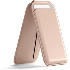 Satechi Magnetic Magsafe Wallet, Double Flap Stand Card Holder, 4 Slots with Front NFC Pass-Through, Adjustable Phone Attachment for iPhone 17/16/15/14/13/12, Travel Accessory