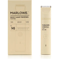 Marlowe. No. 145 Body Hair Trimmer for Men, Lightweight Waterproof Personal Groomer, Ceramic Blades, Adjustable Comb Lengths & Rechargeable Battery for Head to Toe Male Grooming