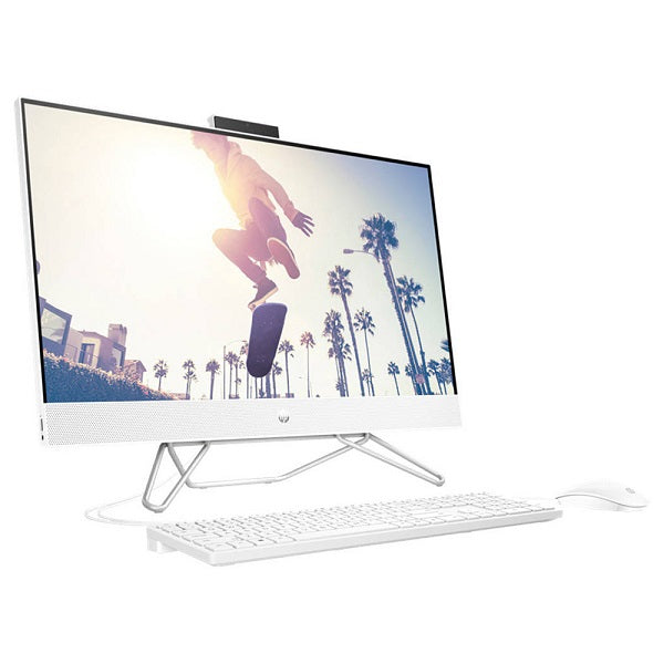 HP 27-cb1126nh AIO Bundle Desktop Computer 16GB DDR4 512GB SSD Intel Iris Xᵉ Graphics – White