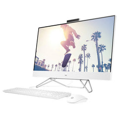 HP 27-cb1126nh AIO Bundle Desktop Computer 16GB DDR4 512GB SSD Intel Iris Xᵉ Graphics – White