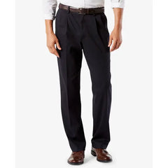Dockers Men's Easy Classic Pleated Fit Khaki Stretch Pants