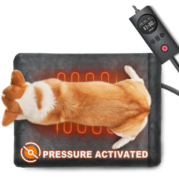 UNCN Pet Heating Pad - Pressure Activated Electric Heated Mat for Dogs & Cats, Indoor Use