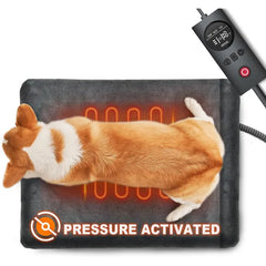 UNCN Pet Heating Pad - Pressure Activated Electric Heated Mat for Dogs & Cats, Indoor Use