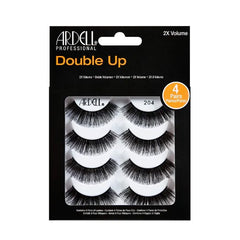 Ardell Double Up Wispies False Eyelashes - Double-Layered for Extra Volume & Dramatic Look, Natural Strip Wispy Lashes, 2 Pack