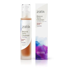 Zatik Naturals Organic Facial Cleansers – Clarity Coconut Milk & Matcha + Rejuva Dragon’s Blood & Lavender | Vegan, Non-GMO, Gluten- & Soy-Free, pH Balanced, Biodegradable, 3.4 fl oz