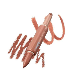 fwee Long Lasting Dual Coloring Stick Lip Liner, Pretty Savage All in one dual stick, Retractable Lip Liner Lipstick Combo, Satin Finish Smooth glide, Smudge proof
