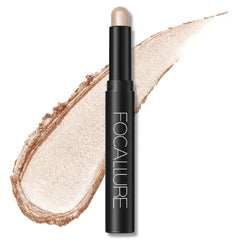 FOCALLURE Shimmer and Matte Cream Eyeshadow Stick,Smooth Brilliant Eye Brightener Pencil for Women,Long Lasting Waterproof Eye Shadow and Liners Makeup