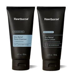 Hawthorne Moisturizing Men’s Skin Care Kit. Men’s Facial Care Kit with Face Wash Cleanser and Face Lotion . Natural, Non Toxic, Paraben Free, Phthalate Free.