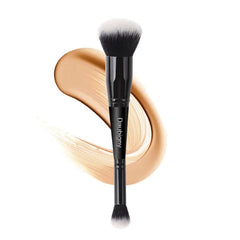 Daubigny Dual-Ended Foundation & Concealer Brush | Premium Luxe Hair for Liquid, Cream, and Powder