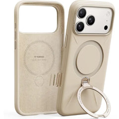 TORRAS Q3 Silicone Max Case with Stand, Fit for MagSafe, Liquid Silicone Soft Cozy Grip, 360 Spin Magnetic Stand, Camera Control, Protective Case for iPhone 16 Pro/ iPhone 17 & iPhone 17 Pro Max Silicone
