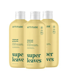 ATTITUDE Body Wash, EWG Verified Shower Gel, Dermatologically Tested, Plant and Mineral-Based, Vegan Personal Care Products - 16 Fl Oz