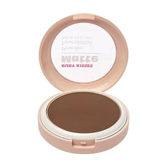Ruby Kisses Face Powder Foundation, Pressed Compact Makeup Setting Powder, Full Coverage Matte Lightweight, Long-Lasting, Perfect Finishing Powder, Convenient, Sponge & Mirror Included