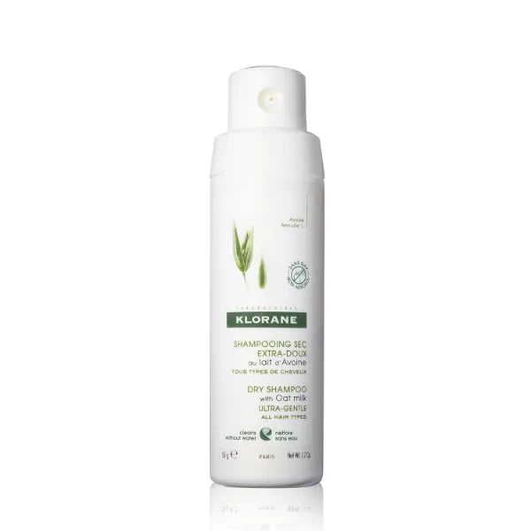 Klorane Ultra Gentle Dry Shampoo with Oat+ Gentle Formula, Instantly Revives Hair and Eliminates Odor, Dirt, and Oils - Hypoallergenic & Vegan, Paraben & Sulfate-Free