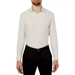 Calabrum Men's Regular Fit Solid Wrinkle Free Performance Dress Shirt
