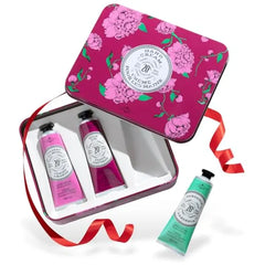La Chatelaine French Hand Cream Trio Gift Set – Travel Size Tin with 20% Organic Shea Butter – Nourishing Hand Care for Women & Men