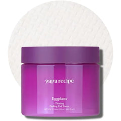Papa Recipe Pore Balancing Toner Pads AHA PHA LHA Gentle Exfoliating Dual-Sided Pads Smooths & Refines Skin Texture Pore Care with Eggplant Extract Low Irritating Korean Skincare