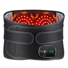 FITEASE Cordless Heating Pad & Back Massager - Lumbar Support Belt with 3 Heat & Vibration Modes