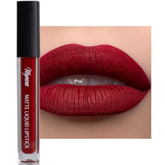 Mynena Liquid Matte Lipstick Long-Lasting Waterproof | Lightweight Comfortable Non-Drying | High Pigment Intense Color Lip Stain | Paraben-Free Talc-Free Vegan & Cruelty-Free