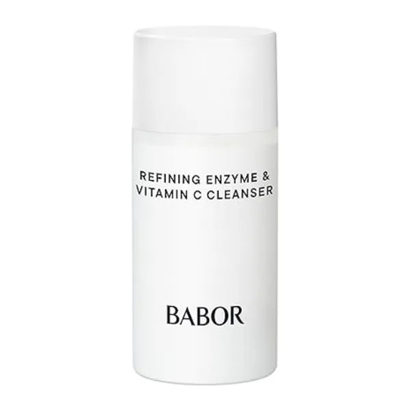 BABOR Refining Enzyme & Vitamin C Cleanser, Travel Enzyme Powder Cleanser, Exfoliating Face Wash Polish, Gentle Facial Scrub to Brighten and Even Complexion