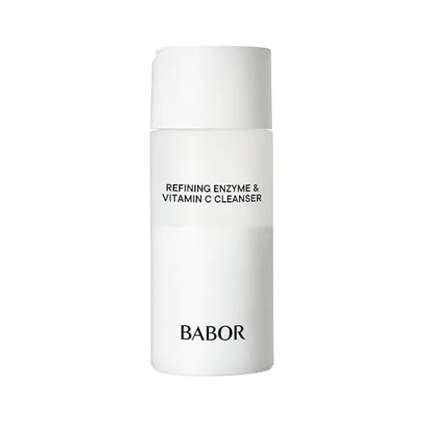 BABOR Enzyme & Vitamin C Powder Cleanser Water Activated Face Wash for Brightening & Exfoliation Gentle Daily Polish for the Look of Refined Pores & Radiant Looking Skin Travel Friendly