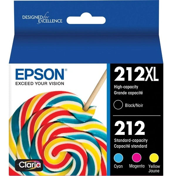 Epson Claria 212 (4 Pack) Standard Capacity Ink Cartridge (T212XL-BCS)