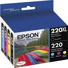 Epson 220 (4 Pack) Durabrite Ultra Ink Cartridge (T220XL-BCS)