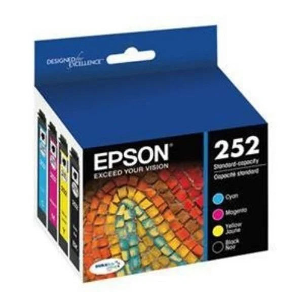 Epson 252 (4 Pack) Durabrite Ultra Ink Cartridge (T252120-BCS)