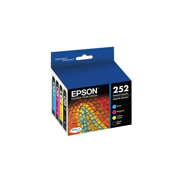 Epson 252 (4 Pack) Durabrite Ultra Ink Cartridge (T252120-BCS)